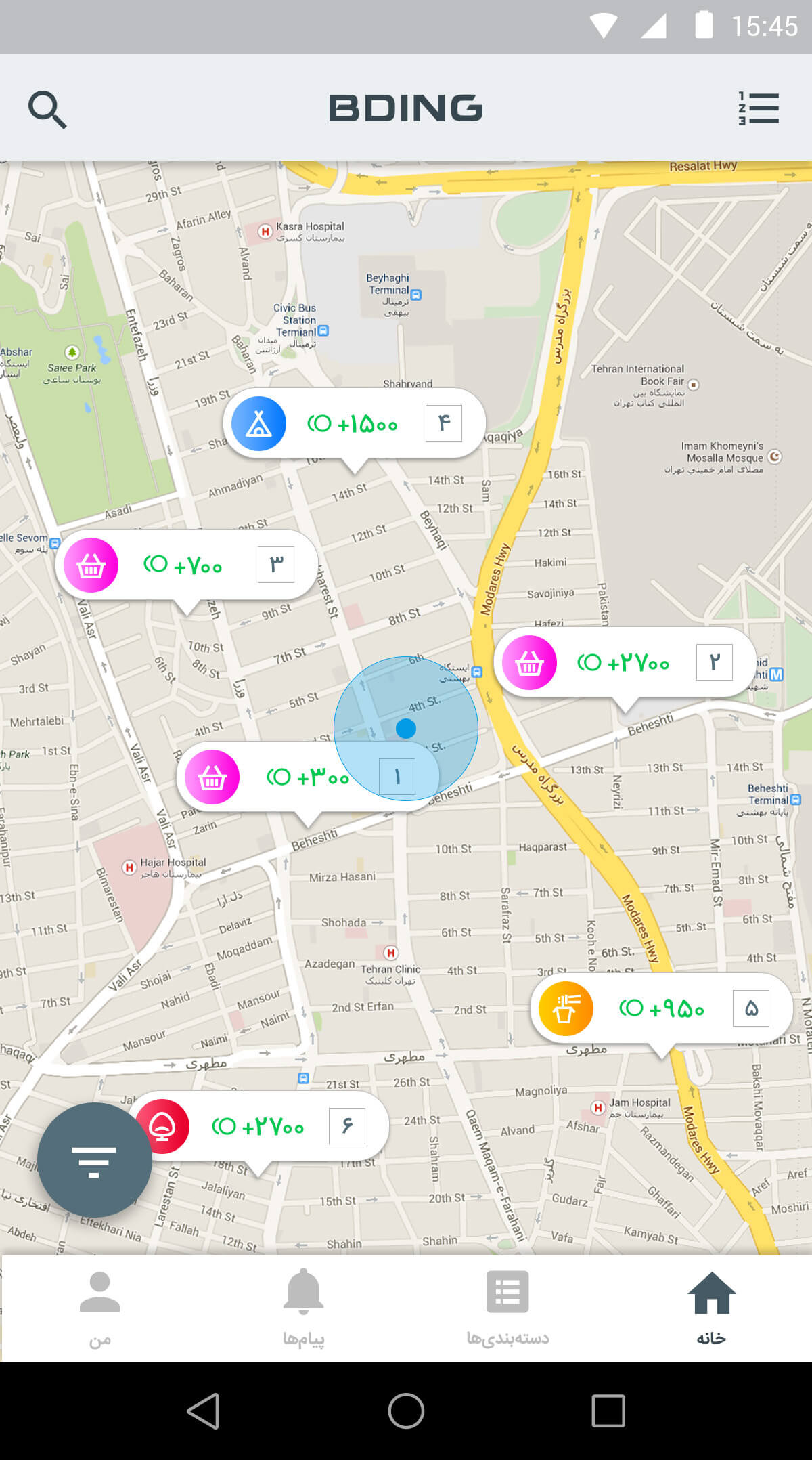BDING APP — UI/UX Designed by Mobin Bahrami — BMDX